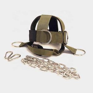 Harnais de cou et de tête réglable en néoprène haute résistance, respirant, à fermeture à pression, ajustement personnalisé pour la musculation en salle de sport - Product Image 2