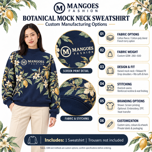Sudadera de Cuello Alto para Mujer de Alta Calidad, 350 g/m², Color Blanco, Diseño Gráfico Personalizado, Mezcla de Algodón y Poliéster, Felpa Transpirable, Corte Regular - Product Image 6