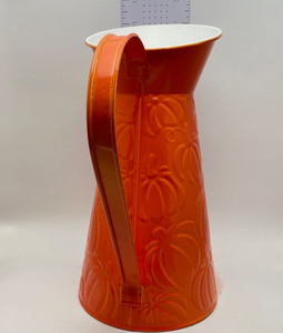 Pichet décoratif, vase à fleurs, bidon à lait, carafe en métal galvanisé, fer, style rustique campagnard, décoration saisonnière automne, citrouille - Product Image 4
