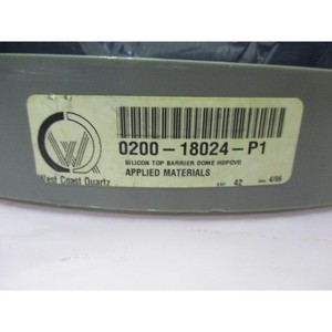 Amat ซิลิโคน0200-18024อุปกรณ์เซมิคอนดักเตอร์และชิ้นส่วนสำหรับโดม HDPCVD ที่น่าเชื่อถือระดับโลก - Product Image 1