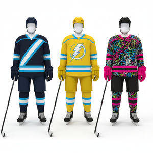 Uniforme de hockey sur glace prêt pour la compétition, tissu polyester respirant, uniforme de hockey sur glace en tissu polyester avancé, facile d'entretien - Product Image 4