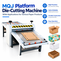 Machine de découpe semi-automatique à plat MQJ pour carton, rainureuse et découpeuse pour boîtes personnalisées