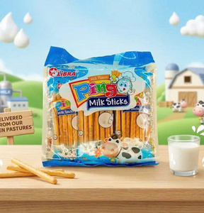 186g Creamy Milk Stick <b>Biscuits</b> Tasty Light Sweet Snack Vietnam Factory Supplier - Product Image 1