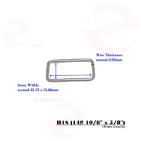 MING KEE METAL 31mm Gesper Persegi Panjang Bebas Nikel Bersertifikasi OEKO-TEX untuk Tali Kain Webbing Tas Aksesori
