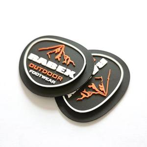 Custom 3D Embossed Rubber PVC <b>Sew</b>-<b>On</b> <b>Patches</b> with Nonwoven Felt Fabric for Clothing - Product Image 3