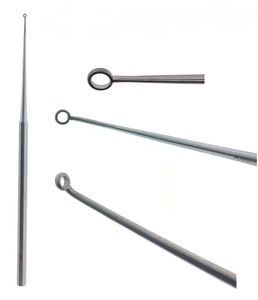 Curetas Buck Ear de Acero Inoxidable Premium, Instrumento Quirúrgico de Otología ENT, CE ISO, Reutilizables, Afiladas y con Punta Cega, para Extracción de Cera, de 15cm a 17cm - Product Image 4