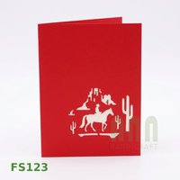 Tarjetas de Felicitación Pop-up 3D Personalizadas al por Mayor, Estilo Japonés Tradicional, para Cumpleaños, San Valentín, con Acabado Mate
