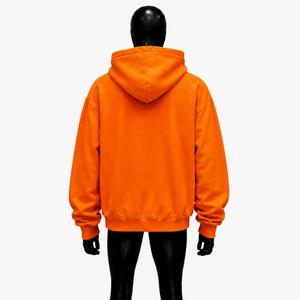 <b>Orange</b> Oversized Zip Up <b>Hoodie</b> Red Graphic Print Unisex Streetwear Fashion Full Zipper Hooded Sweatshirt For Men Women Casual - Product Image 2