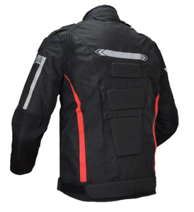 Unisex <b>Motorcycle</b> Racing <b>Jacket</b> Pants Set Waterproof PU Leather Quick Dry Breathable Windproof Protective Armor Zipper Pockets - Product Image 5