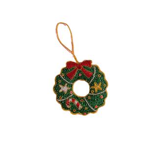 Christmas Candy Embroidery Seed Beaded Keychain Keyring Customized Modern Charm For Bag Gift Ethnic <b>Key</b> <b>Holder</b> Purse Accessory - Product Image 6