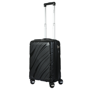 กระเป๋าเดินทางแบบแข็งลายคลื่นทันสมัย ทำจากโพลีโพรพิลีน (PP) ตัวกระเป๋าแข็งแรงทนทาน หมุนได้ 360 องศา °   ล้อหมุนคู่แบบเงียบ - Product Image 3