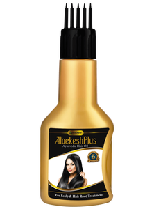 Aceite capilar ayurvédico IHO Aloekesh con extracto de hierbas que controla la caída excesiva del cabello, nutre el cuero cabelludo, previene la caspa y promueve el bienestar natural. - Product Image 2