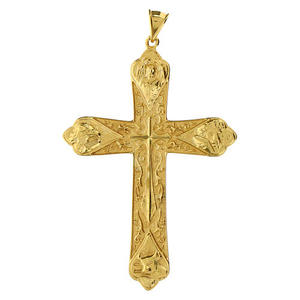 Crucifijo Creativo de Metal con Acabado Dorado, Cuatro Evangelistas, Moderno, Ecológico, Decoración para el Hogar o Iglesia, Regalo - Product Image 1