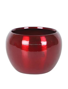 Ensemble de jardinière 3 pièces rouge de luxe fait à la main pour balcon jardin intérieur - Product Image 6