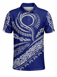 Polo de Hombre con Diseño Tribal, Colores Sólidos, Transpirable y de Secado Rápido, Ropa Casual, Logotipo Personalizado, Tejido de Punto - Product Image 5