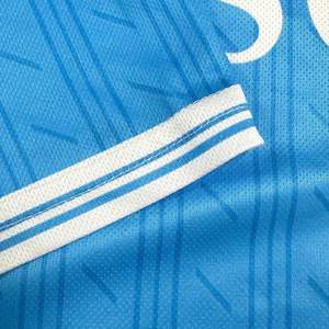 เสื้อฟุตบอลสั้นพิมพ์ลายซับลิเมชั่นตามสั่ง ชื่อและหมายเลขทีม  ผ้าโพลีเอสเตอร์ 100% ระบายอากาศได้ดี แห้งเร็ว  ขั้นต่ำในการสั่งซื้อน้อย - Product Image 4