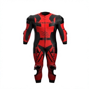 Traje de Carreras MotoCP de Cuero Genuino Premium de Una Pieza con Protectores y Joroba para Días de Pista - Product Image 1