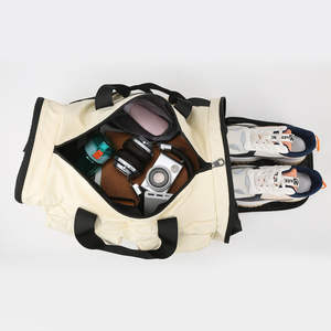 Sac de sport et de voyage étanche grande capacité avec fermeture éclair, compartiment séparé pour chaussures (sec/humide), léger, extensible, en tissu Oxford - Product Image 6