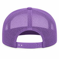 Casquette Trucker Vintage à 7 Panneaux, Profil Moyen, Visière Plate, Logo Personnalisé, Deux Tons, Dos en Maille, Style Hip Hop, Extérieur, Toile et Velours Côtelé, Haute Qualité, Vente en Gros