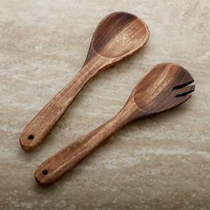 Juego de 2 Servidores de Ensalada de Madera de Acacia de Alta Demanda, Ecológicos, Aptos para Lavavajillas, Herramientas para Servir Ensalada a un Precio Razonable - Product Image 2