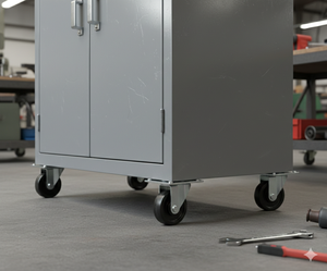 Roue pivotante en TPR de 2,5 pouces avec double roulement à billes, montage sur plaque, roulement fluide pour meubles et équipements - Product Image 6