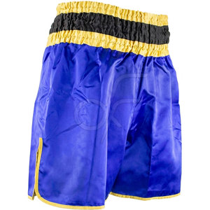 Opciones de tamaño y color personalizadas con pantalones cortos de kick boxing de diseño moderno, hechos para un ajuste cómodo y movimiento sencillo. - Product Image 4