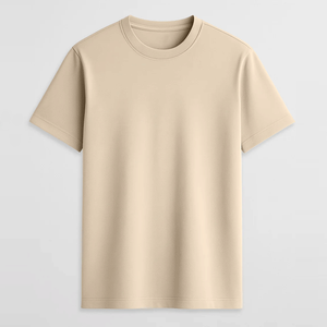 T-shirt tricoté personnalisé à manches courtes pour homme 2026 Séchage rapide 200 GSM 100 % coton avec motif - Product Image 1