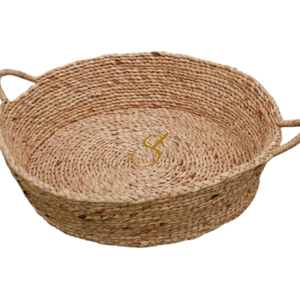 Panier extra large en jacinthe d'eau tressé à la main : rangement pour linge et couvertures - Product Image 2