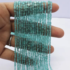 Cuentas de Apatita Natural AAA, Forma Cuadrada Lisa, 3x5 mm, Cuentas de Apatita Rectangulares Lisas, Cuentas de Apatita Azul Cielo para Joyería - Product Image 1