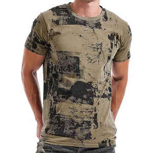 เสื้อยืดลำลองผู้ชาย คอกลม ยืดได้ ทรงเข้ารูป - Product Image 6