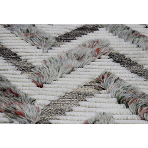 Alfombra Moderna de Chevron Anudada a Mano, Alfombra de Lana de Lujo con 25 Nudos por Pulgada, Decoración de Piso Texturizada Personalizada para Sala de Estar - Product Image 2