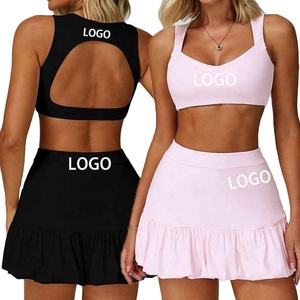 Uniforme de Tenis para Mujer Peak Agility: Falda y Top Transpirables, Ligeros, Flexibles, Elegantes, Resistentes, Modernos, Suaves y Cómodos, Listos para el Movimiento - Product Image 1