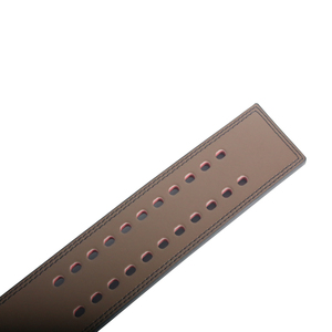 Factory OEM Brown Color Leather 10mm <b>Powerlifting</b> <b>Belt</b> Buckle Back Support Weightlifting <b>Belt</b> Foe Strength Exercise Training - Product Image 5