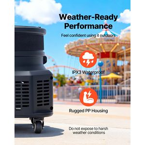 "Inflatable Tube Man Blower 1/2 HP 370W PP Blower Fan Wacky Waving Tube Guy IPX3 Waterproof 12 Inch Advertising Inflatable" - Product Image 4