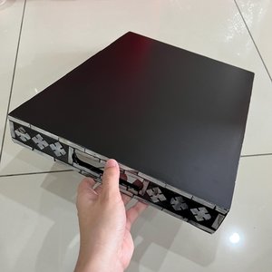 <b>Black</b> White Star Flower <b>Tray</b>: Mother of Pearl <b>Tray</b> Dining Table <b>Decorative</b> Use Modern Style Single-Piece Package - Product Image 6