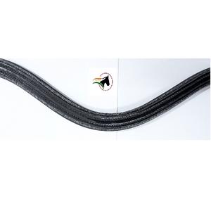 Cinturilla Delgada de Cuero con Ribete Brillante y Base Acolchada Profesional para Cristales de Remache, Repuestos Personalizados para Bridas de Caballo - Product Image 1