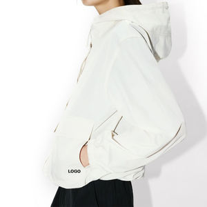 Chaqueta Corta Premium con Capucha, Cortavientos, Resistente al Agua, de Nailon, Capucha Ajustable, Ligera, Chaqueta de Moda para Exteriores, Opción Personalizada - Product Image 5