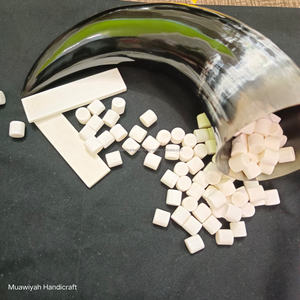 100% กระดูกควายด้ามจับสีขาวเป็นมิตรกับสิ่งแวดล้อมเครื่องมือแบบดั้งเดิมเปล่าปรับแต่งได้ตามต้องการ - Product Image 3