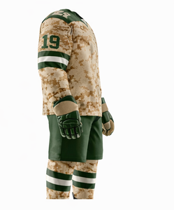 Uniforme de Hockey sobre Hielo Personalizado para Hombre, Jersey Sublimado con Camuflaje, Manga Larga, Absorbe la Humedad, para Todas las Temporadas, Talla Adulto - Product Image 6