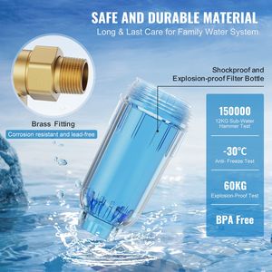Filtro Sedimentario ad Alto Flusso da 40 Micron per Tutta la Casa, Design Spin-Down MNPT da 3/4'' per Acqua di Pozzo, Alimentazione Manuale - Product Image 5