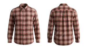 Chemise habillée en flanelle à carreaux personnalisée OEM ODM, manches longues, décontractée, à boutons, pour le travail, l'extérieur, le bureau, col classique - Product Image 2