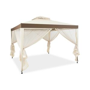 Gazebo a Due Livelli 10x10 Piedi con Rete, Pergola Premium per Esterni - Product Image 3