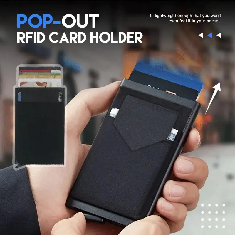 Multi Bank Credit Card Holder Men's Wallet RFID Business Anti-theft Slim Thin Wallet Men Money Card Bag Male Purses Walet Fo Men