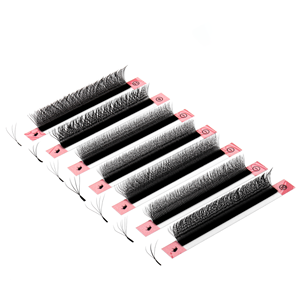 Plateaux de cils Charmlash en gros, bases pointues, éventails de cils préfabriqués, plateaux de cils russes, qualité supérieure, sans cruauté, volume varié, diverses couleurs - Product Image 1