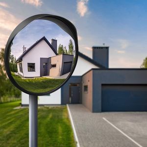 12 Specchi di Sicurezza Convessi Regolabili per Interni/Esterni, Grandangolari, in Acrilico, con Staffa Fissa - Product Image 3