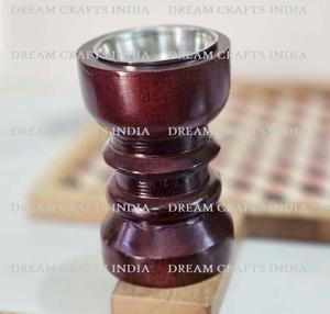 Quemador de incienso de madera de roble rojo polaco, ambientador de habitación, Mabkhara, duradero, con incrustaciones de latón, para carbón, aromático y de larga duración - Product Image 3