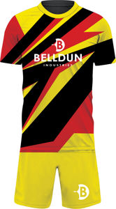 Ensemble de maillots de sport classiques verts pour hommes, 100% polyester, nouvelle arrivée, uniformes de football, logo personnalisé, sublimation - Product Image 2