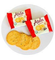 ATELA 150gr Productos Horneados Vietnamitas Saludables, Galletas Crujientes de Sésamo, Dulces, Galletas Saladas, Sabor Salado, Muestras Gratis, Venta en Caja