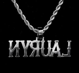 ซื้อจี้ชื่อแบบกำหนดเองประดับเพชร CZ สไตล์ฮิปฮอป ออนไลน์ในอินเดีย - Product Image 1