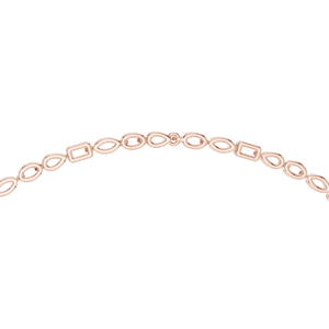 Collier Pendentif Luxe en Or Rose 18 carats Plaqué Rhodium avec Diamants Ovales Halo et Tailles Mixtes 14,2 carats pour Fêtes, Mariages, Événements Glamour et Cadeaux - Product Image 4